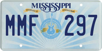 MS license plate MMF297