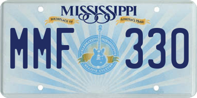 MS license plate MMF330