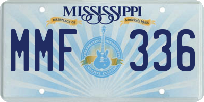 MS license plate MMF336