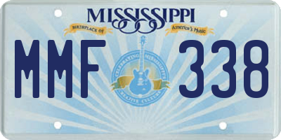 MS license plate MMF338