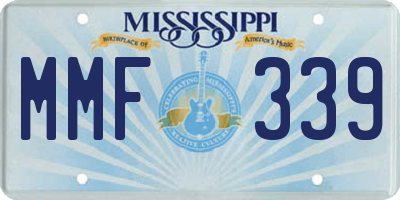 MS license plate MMF339
