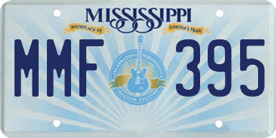 MS license plate MMF395