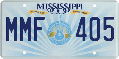 MS license plate MMF405
