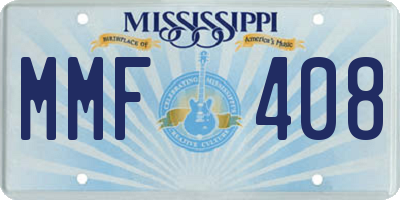 MS license plate MMF408