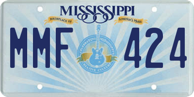 MS license plate MMF424