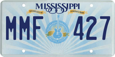 MS license plate MMF427