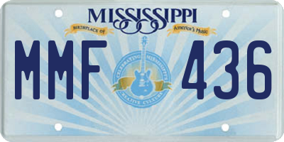 MS license plate MMF436