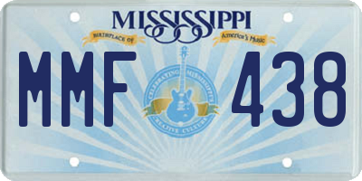 MS license plate MMF438