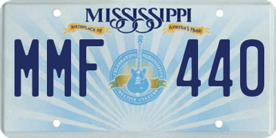 MS license plate MMF440