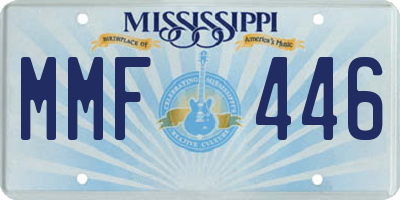 MS license plate MMF446