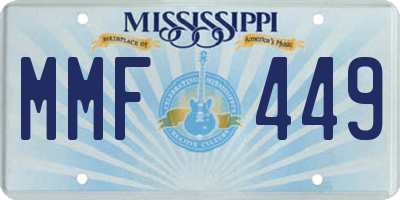 MS license plate MMF449