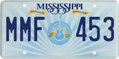 MS license plate MMF453