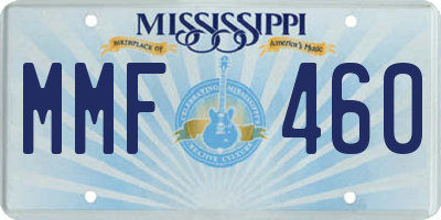 MS license plate MMF460