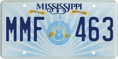 MS license plate MMF463