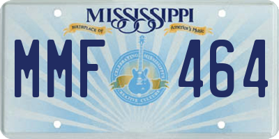 MS license plate MMF464