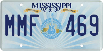 MS license plate MMF469