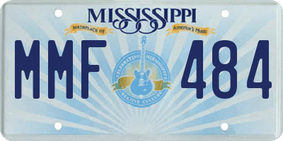 MS license plate MMF484