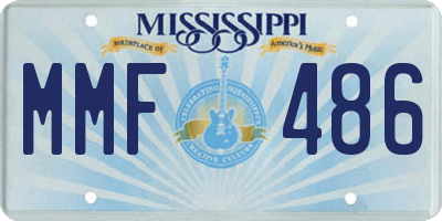 MS license plate MMF486
