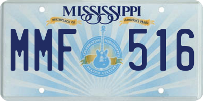 MS license plate MMF516