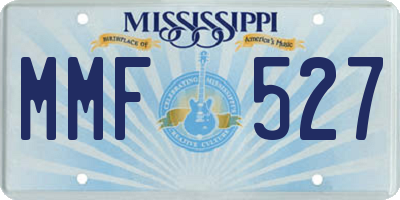 MS license plate MMF527