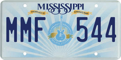 MS license plate MMF544