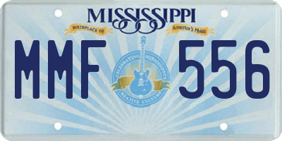 MS license plate MMF556