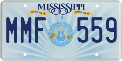 MS license plate MMF559