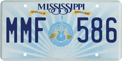 MS license plate MMF586