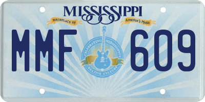 MS license plate MMF609