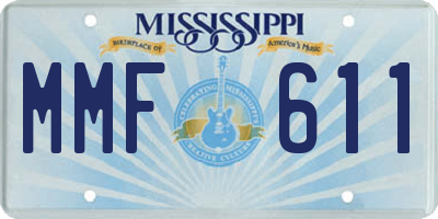 MS license plate MMF611