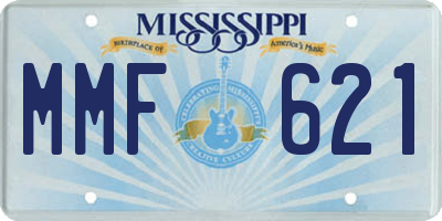 MS license plate MMF621