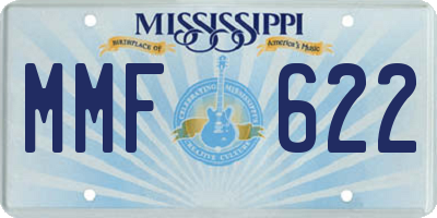 MS license plate MMF622