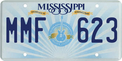 MS license plate MMF623