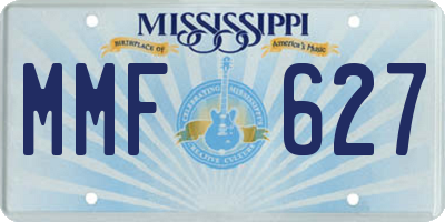 MS license plate MMF627