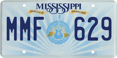 MS license plate MMF629