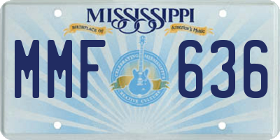 MS license plate MMF636