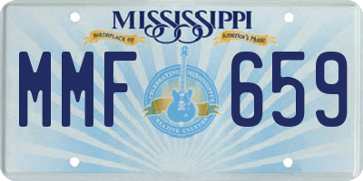 MS license plate MMF659