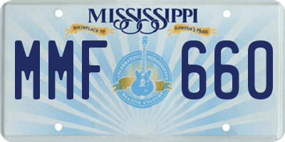 MS license plate MMF660