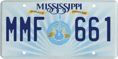 MS license plate MMF661