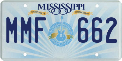 MS license plate MMF662