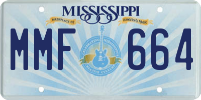 MS license plate MMF664