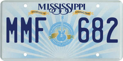 MS license plate MMF682