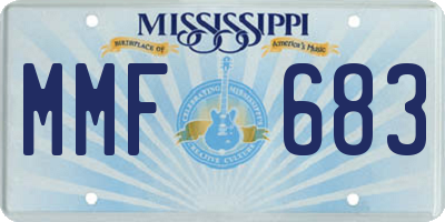 MS license plate MMF683