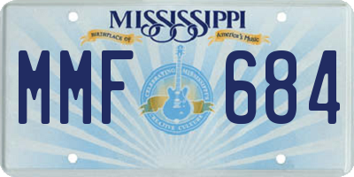 MS license plate MMF684