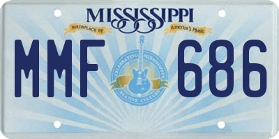 MS license plate MMF686