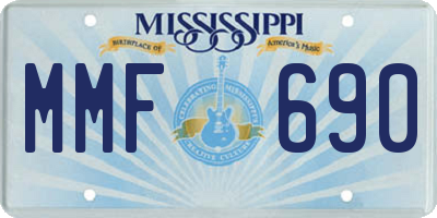 MS license plate MMF690