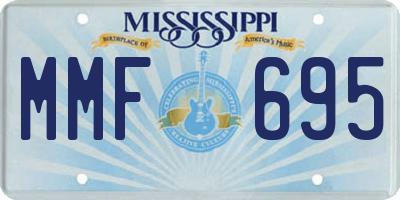 MS license plate MMF695