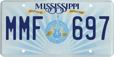 MS license plate MMF697