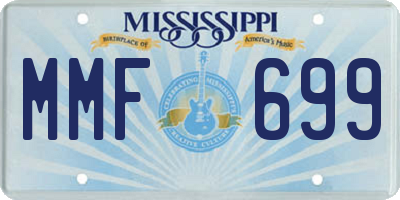 MS license plate MMF699