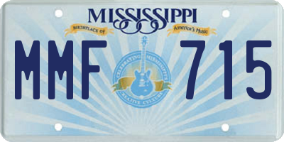 MS license plate MMF715